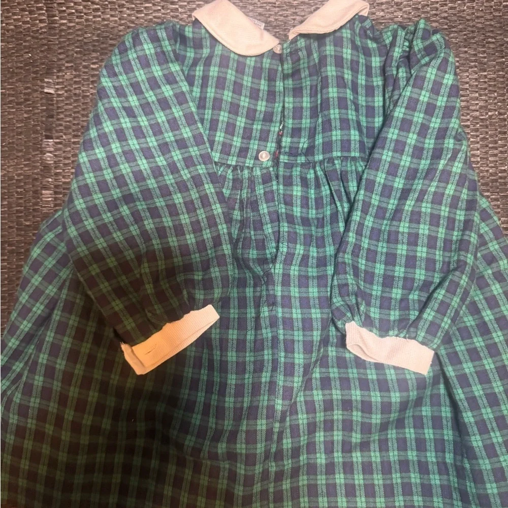 Freitag Green Plaid Dress with Strawberries